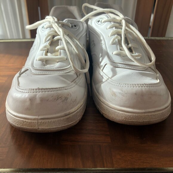 Woman's Sneakers White Leather New Balance Size 10 - Picture 5 of 7